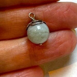 Single Aquamarine Pandora Compose Earring Charm